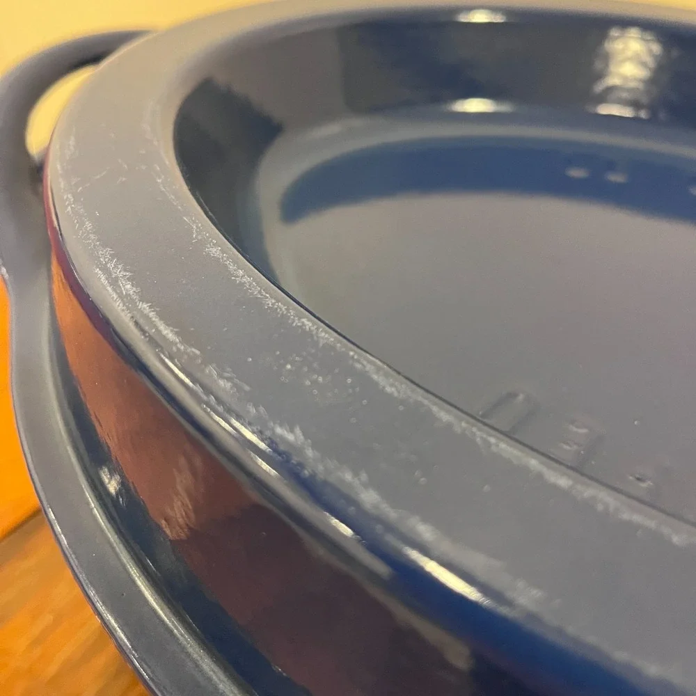 *VERY RARE* Le Creuset Doufeu Blue Cast Iron Enamel 9 3/4 Qt 9.2 L No. 35 France